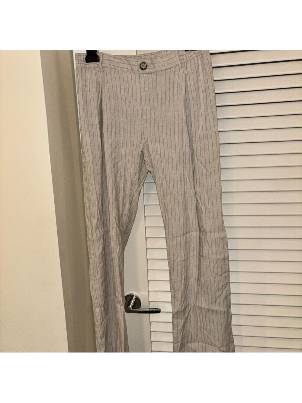 Red Haute Cream Striped Pants